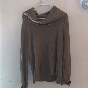 ✨gold off the shoulder dress sweater✨